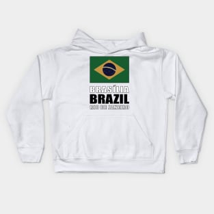 Flag of Brazil Kids Hoodie